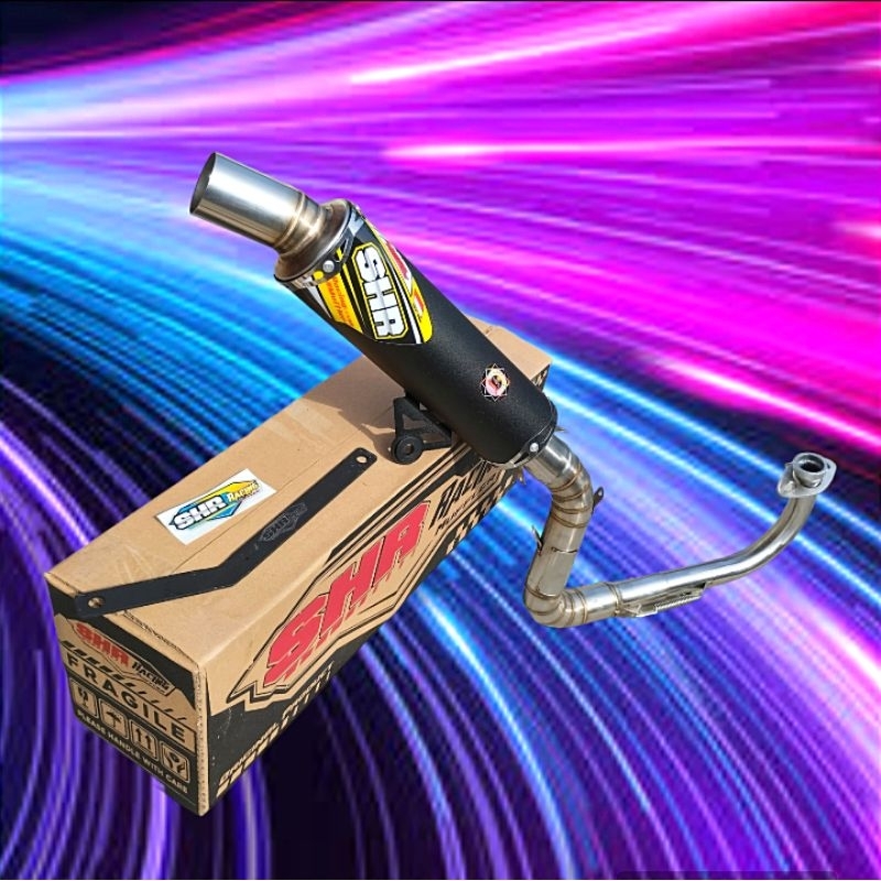 Jual Knalpot samlong SHR racing motor metik[grade B] inlet38/45/50mm ...