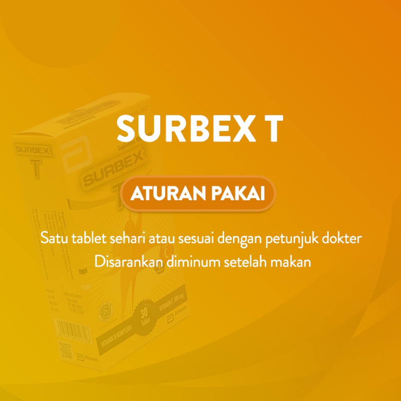 Jual Surbex T Isi 30 Tablet Suplemen Multivitamin Membantu Memelihara ...