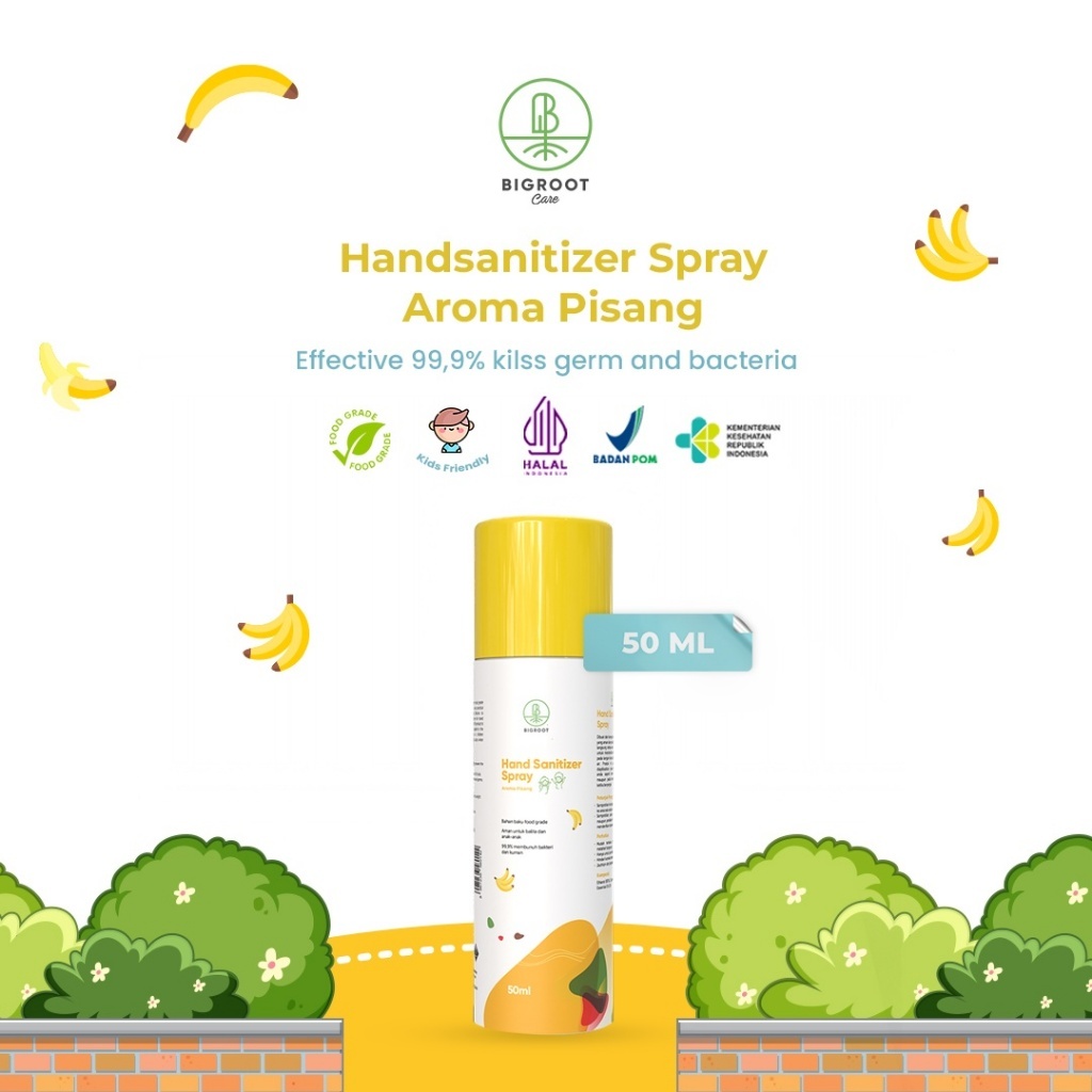 Jual Bigroot Care Hand Sanitizer Spray Foodgrade Dan Halal | Shopee ...