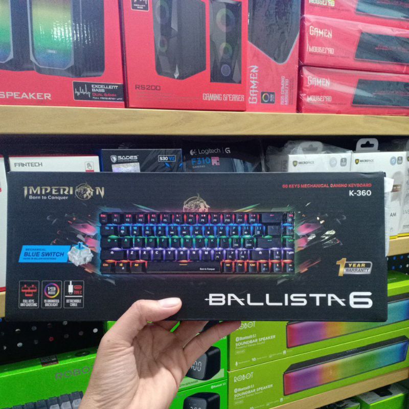 Jual keyboard gaming imperion ballista 6 K-360 mechanical keyboard ...
