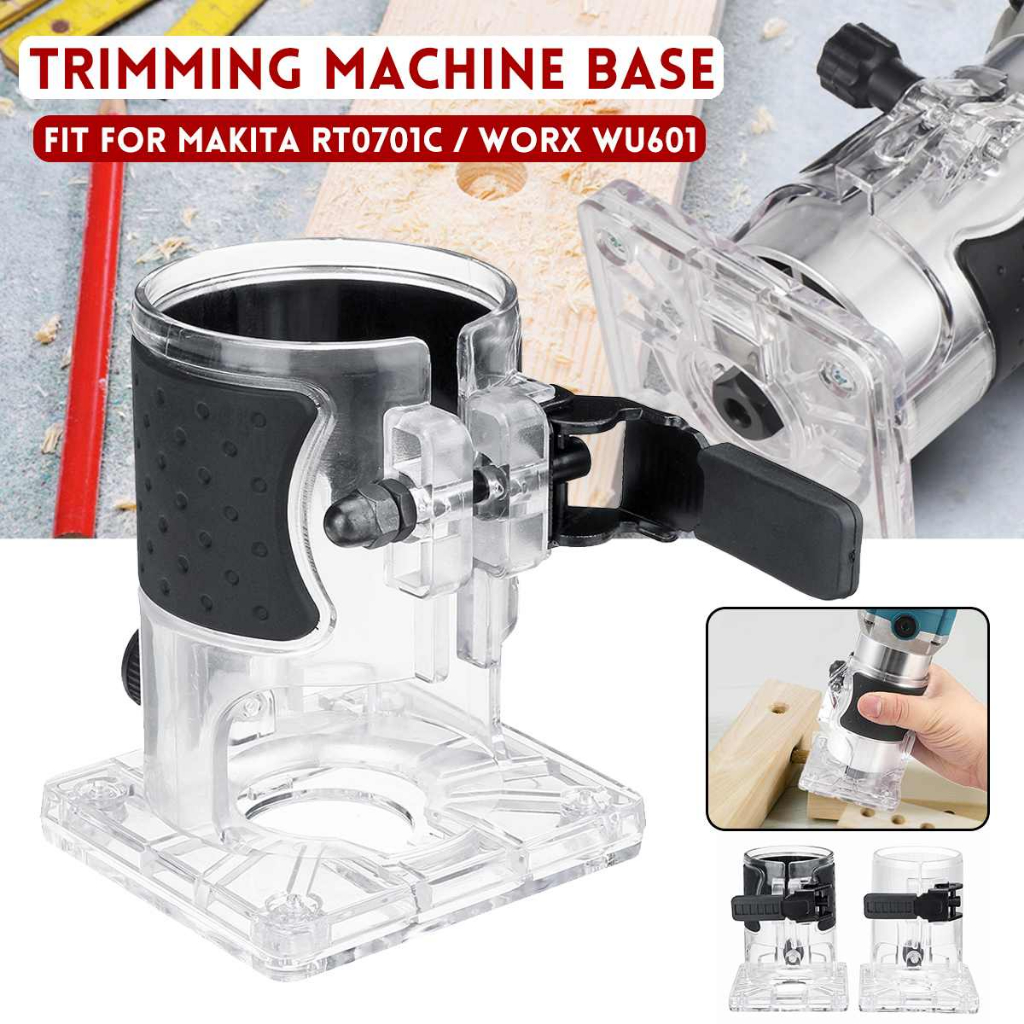 Jual Trimmer Base Woodworking Cutter Trimming Machine Transparent Cover ...