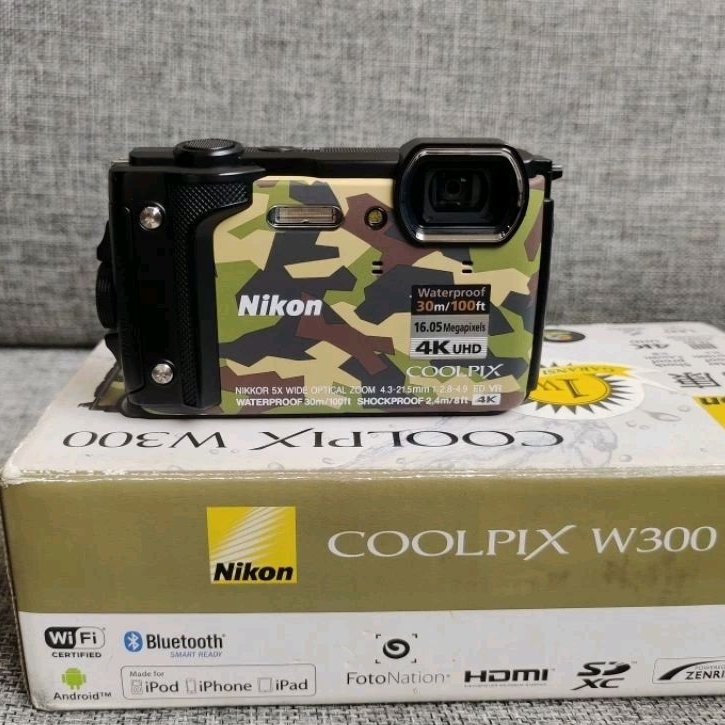 Jual Nikon Coolpix W300 Wifi Underwater Kamera Waterproof GPS 4K Video