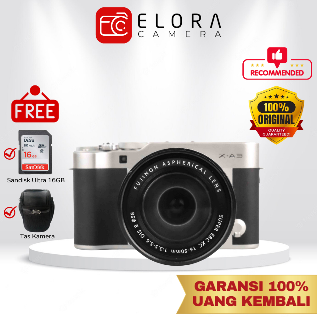 Jual Fujifilm XA3 Kit 1650mm / Fujifilm XA3 Kit / Kamera Fujifilm XA3