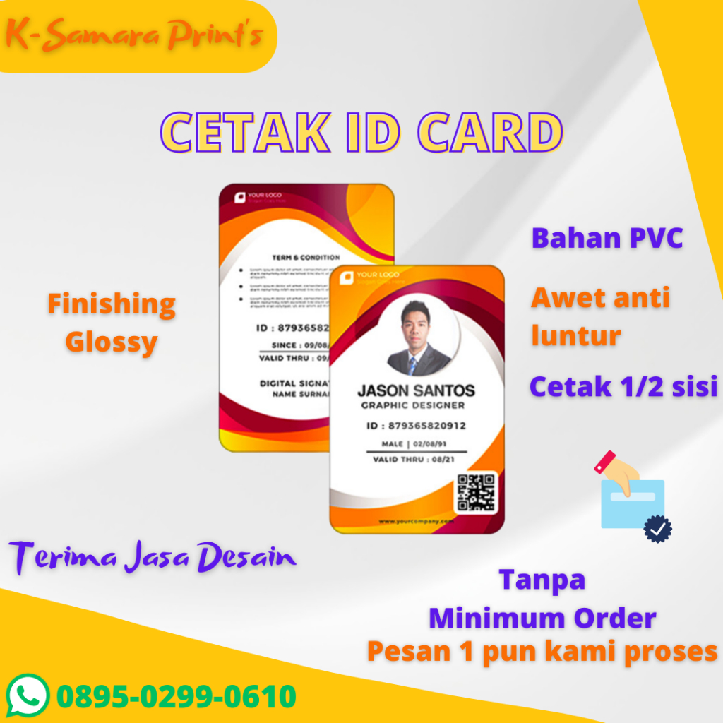 Jual Cetak Id Card Kartu Karyawan Dll Shopee Indonesia