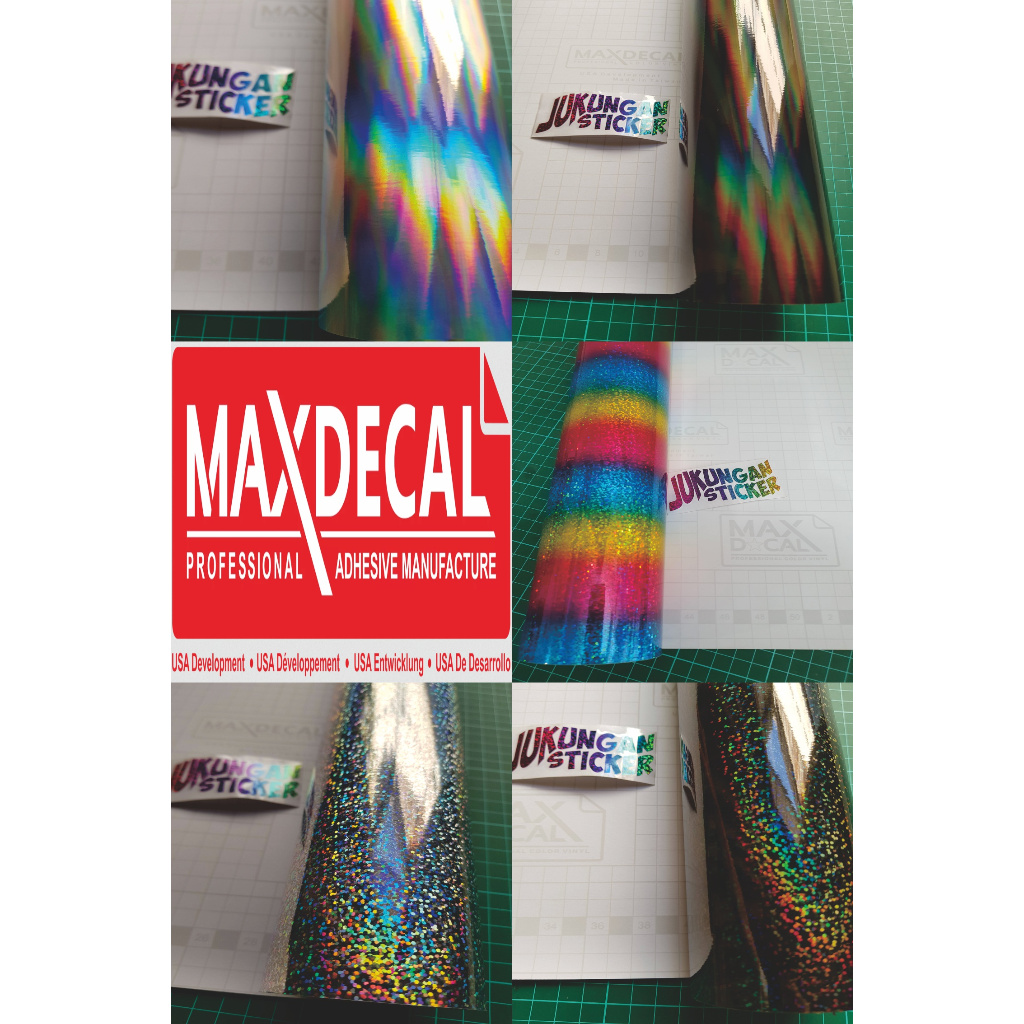 Jual Stiker Max Decal Pelangi - Sticker Vinyl Maxdecal Hologram ...