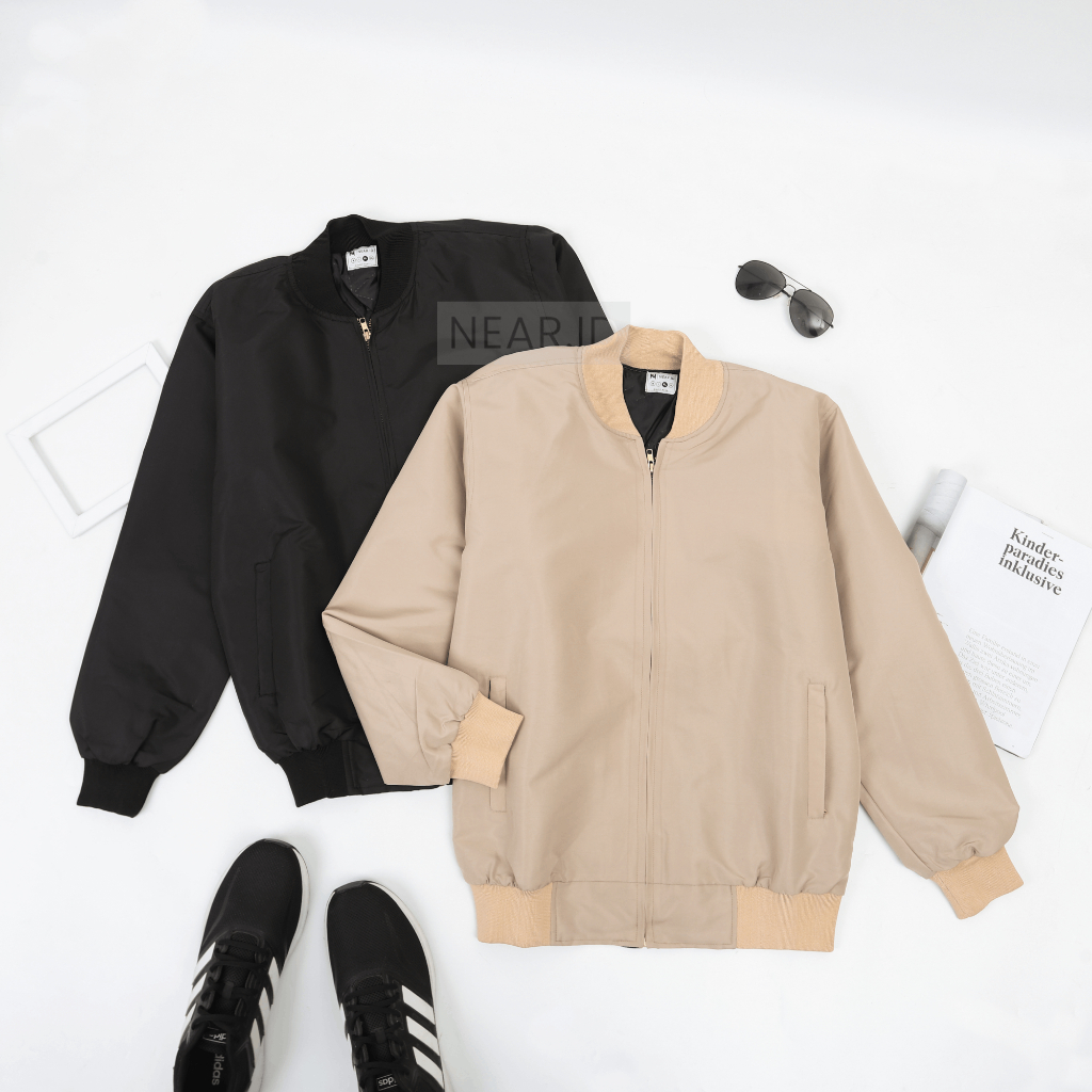Jual Simply Near - Jaket Bomber Basic Unisex Waterproof | Shopee Indonesia