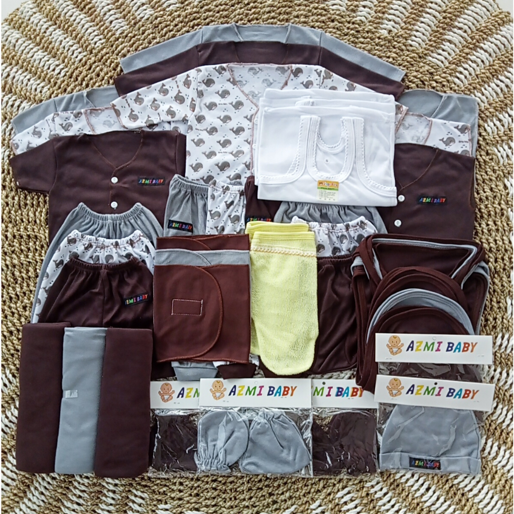 Jual 40 PCS paket lahiran bayi baru lahir lengkap Baju Bayi Celana Bayi