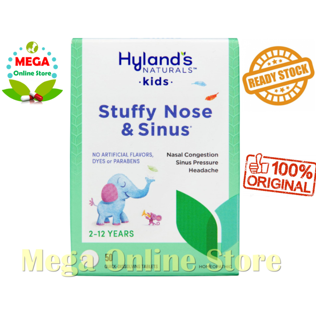 Jual Hyland's Naturals Kids Stuffy Nose & Sinus 50 Tablets Shopee