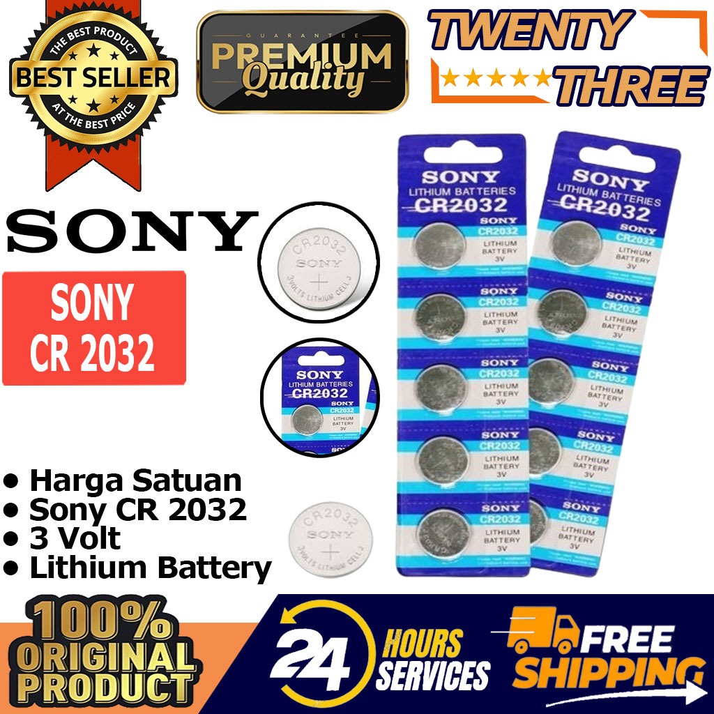 Jual Baterai Batere Battery Sony Cr2032 Cmos Jam Timbangan Motherboard