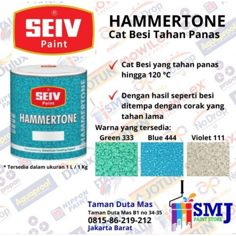 Jual SEIV HAMMERTONE Cat Tahan Panas ukuran 1kg | Shopee Indonesia