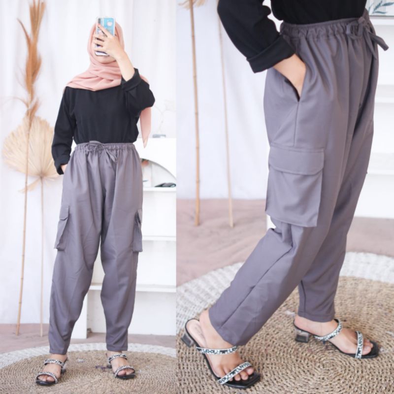 Jual Feby Cargo Pants | Muat Sampe BB 85 Kg | Shopee Indonesia