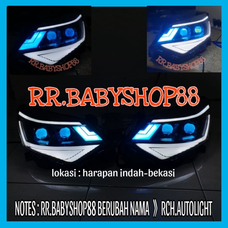 Jual Paket Headlamp Custom Sigra Calya Facelift Double Projector Aes