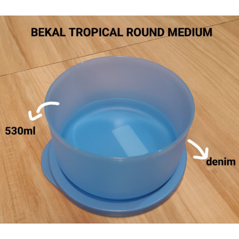 Jual ORIGINAL TUPPERWARE BEKAL BULAT POLOS SUMMER GO ROUND 1PC | Shopee ...
