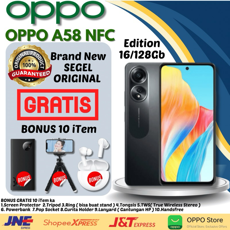 Jual PROMO OPPO A58 NFC [ 8+8/128 ] [ 6+6/128 ] GARANSI RESMI OPPO ...