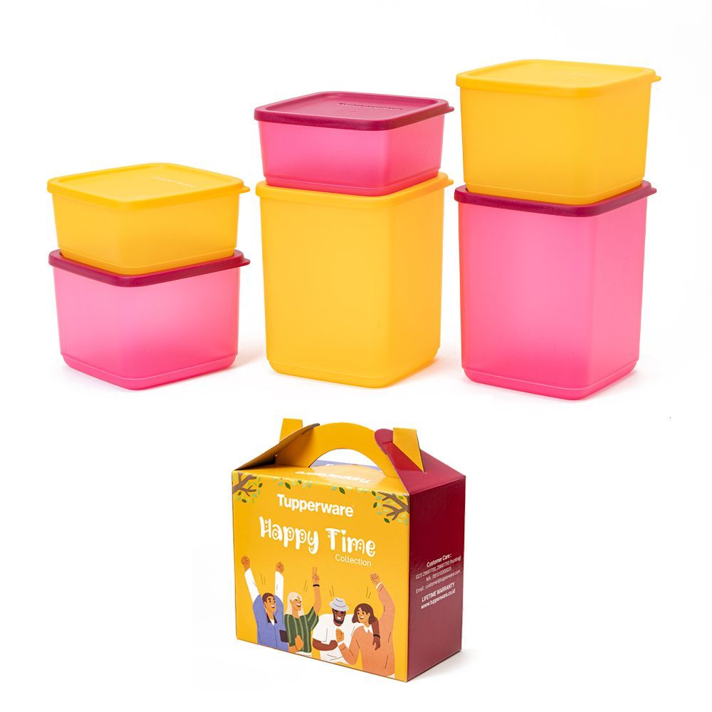 Jual PROMO Tupperware Happy Time Collection 6pcs free box | Shopee ...