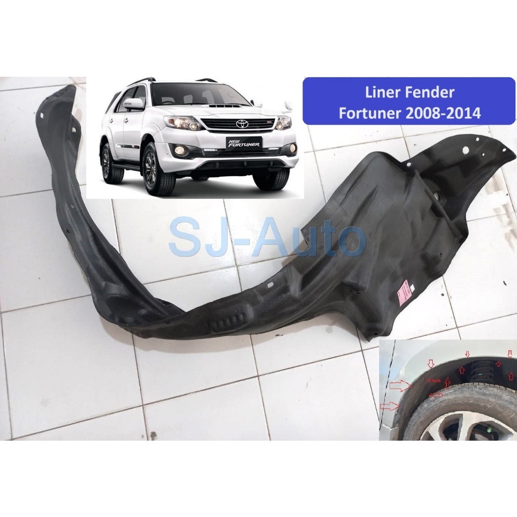 Jual Liner Fender Inner Fender Fortuner 20082014 Shopee Indonesia