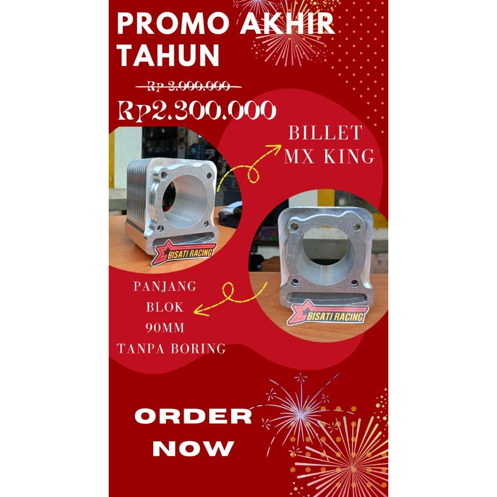 Jual PROMO!! BLOK BILLET MX/MX KING CNC TANPA BORING Shopee Indonesia