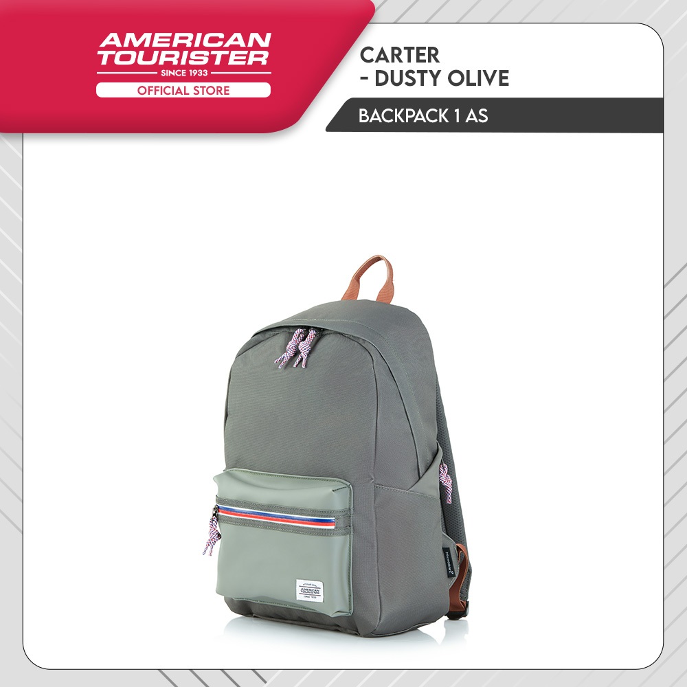 Jual American Tourister Carter Backpack 1 AS Laptop Dusty Olive
