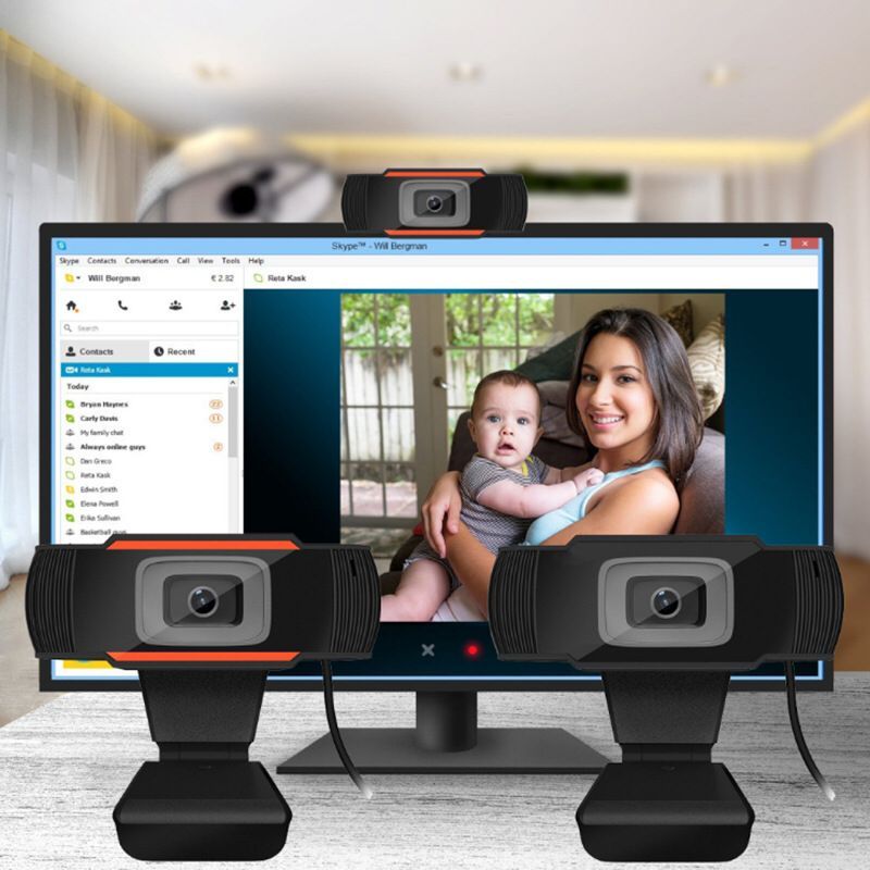 Jual (BISA COD)Webcam Autofocus HD 720P / 1080P Built in Mic Microphone ...