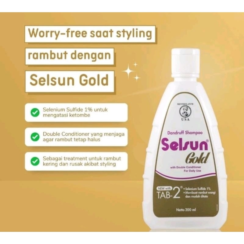 Jual Selsun Gold Shampoo Anti Ketombe 200ml Shopee Indonesia