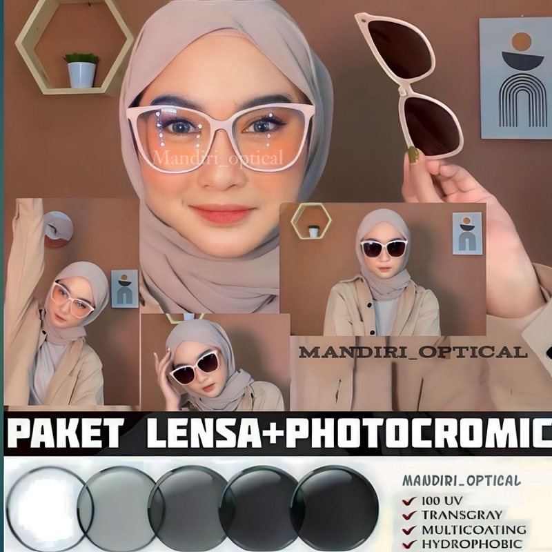 Jual frame kacamata clip on | kacamata photocromic minus anti radiasi ...