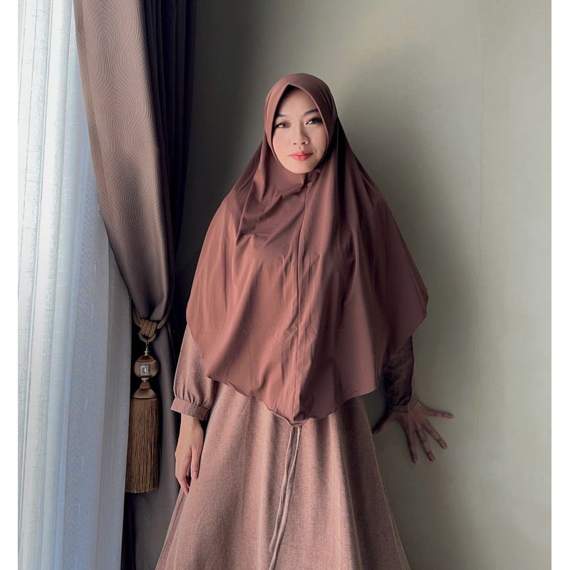 Jual Simpel Ped Jersey (XL) - Khimar Pinguin Jumbo - Bergo Ameera - Bergo Hamidah Syar'i | Shopee Indonesia