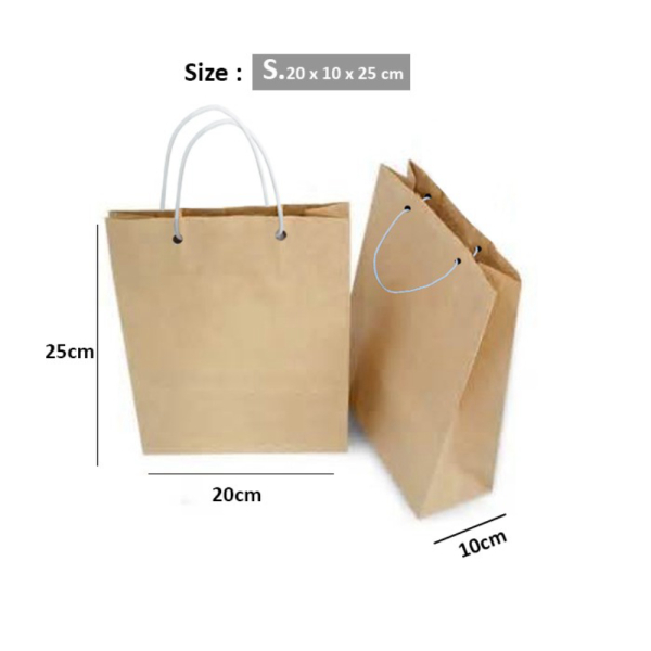 Jual Unik Paper Bag Kantong Kertas Polos Coklat Shopping Bag Polos