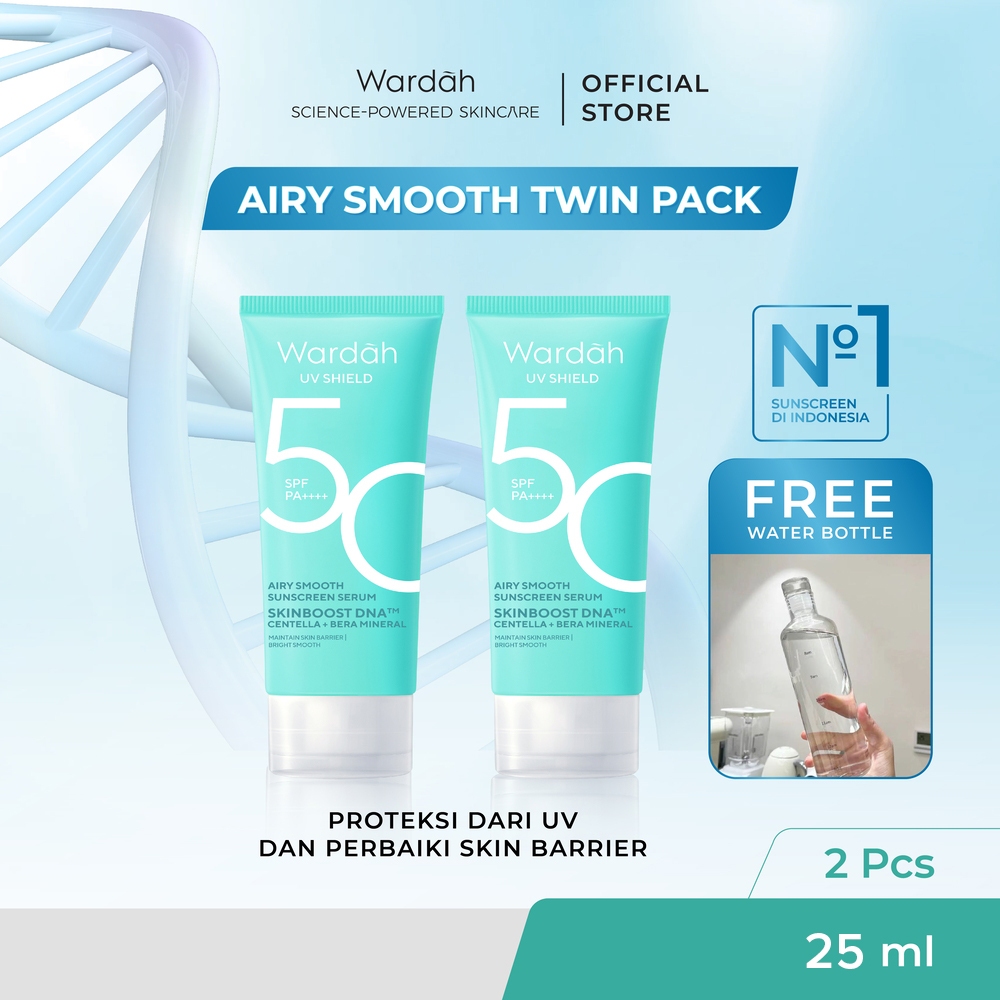 Twinpack Wardah UV Shield Airy Smooth Sunscreen Serum SPF 50