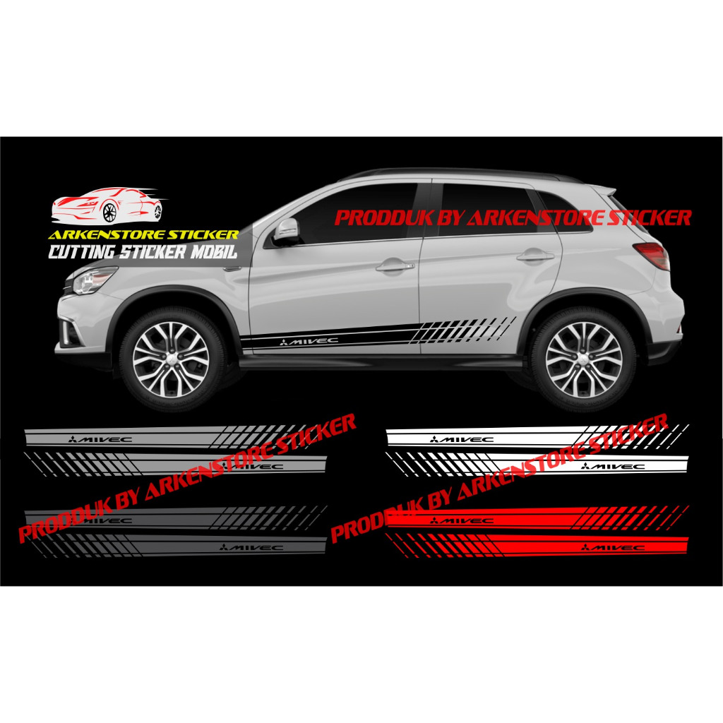 Jual stiker mobil outlander mivec cutting sticker mobil mitsubishi ...