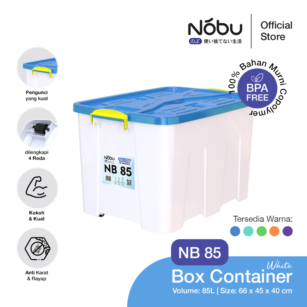 Jual NOBU Smart Storage Container Box 85L Tempat Penyimpanan Dengan ...