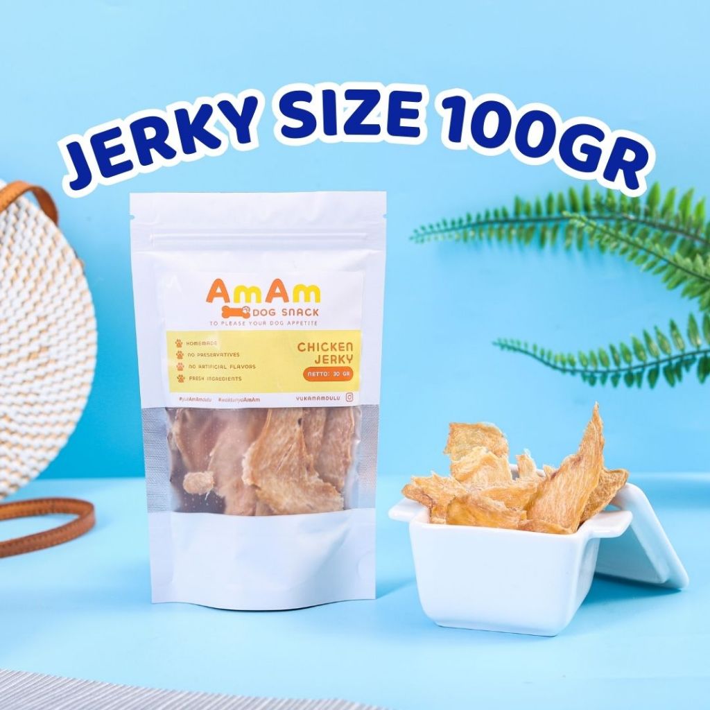 Jual Am Am Dog Snack Jerky Size 100 gr / Chicken Jerky / Beef Jerky