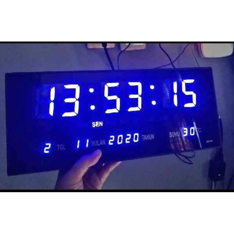 Jual Jam Dinding Digital Besar XY3615 OTOMATIS Shopee Indonesia