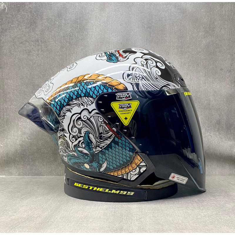 Jual HELM HALL FACE RSV NEW WINDTAIL RYUJIN PAKET GANTENG-SINGLE VISOR ...