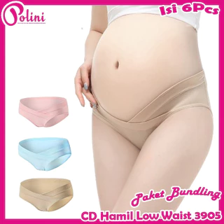 POLINI 6 Pcs Celana Dalam Hamil Low Waist 3905
