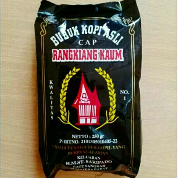 Jual Kopi Bubuk Merek Rangkiang Kaum 250 gram Kopi Hitam Khas ...