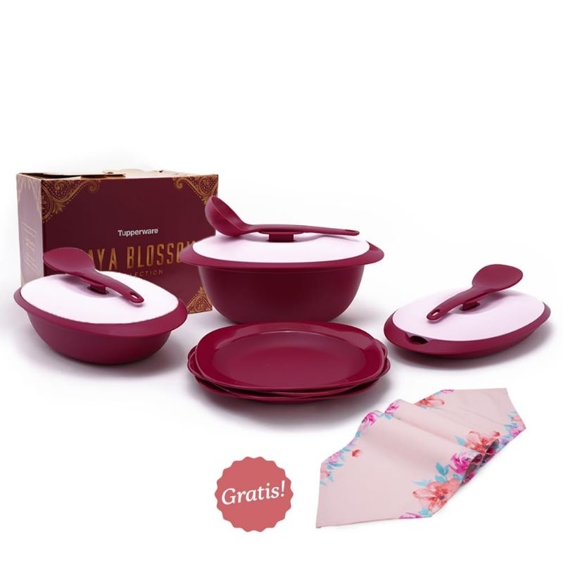 Jual Tupperware Raya Blossom Collection with Gift | Shopee Indonesia