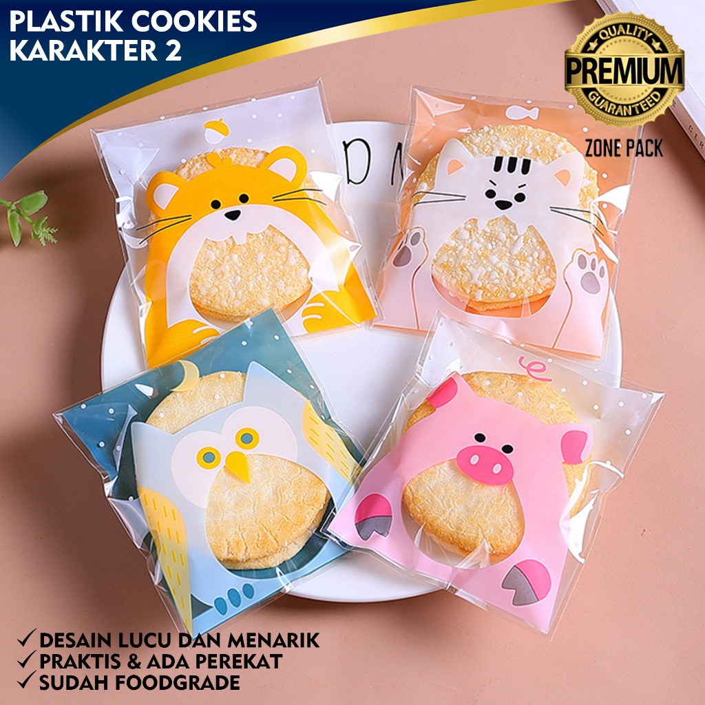 Jual [100 PCS] Plastik Cookies Kue Snack | Plastik Bungkus Snack ...