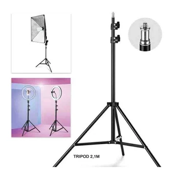 Tripod Penyangga Handphone Kamera 3120 Mudah Dibawa Kemana Mana Stand HP Black Edition Free