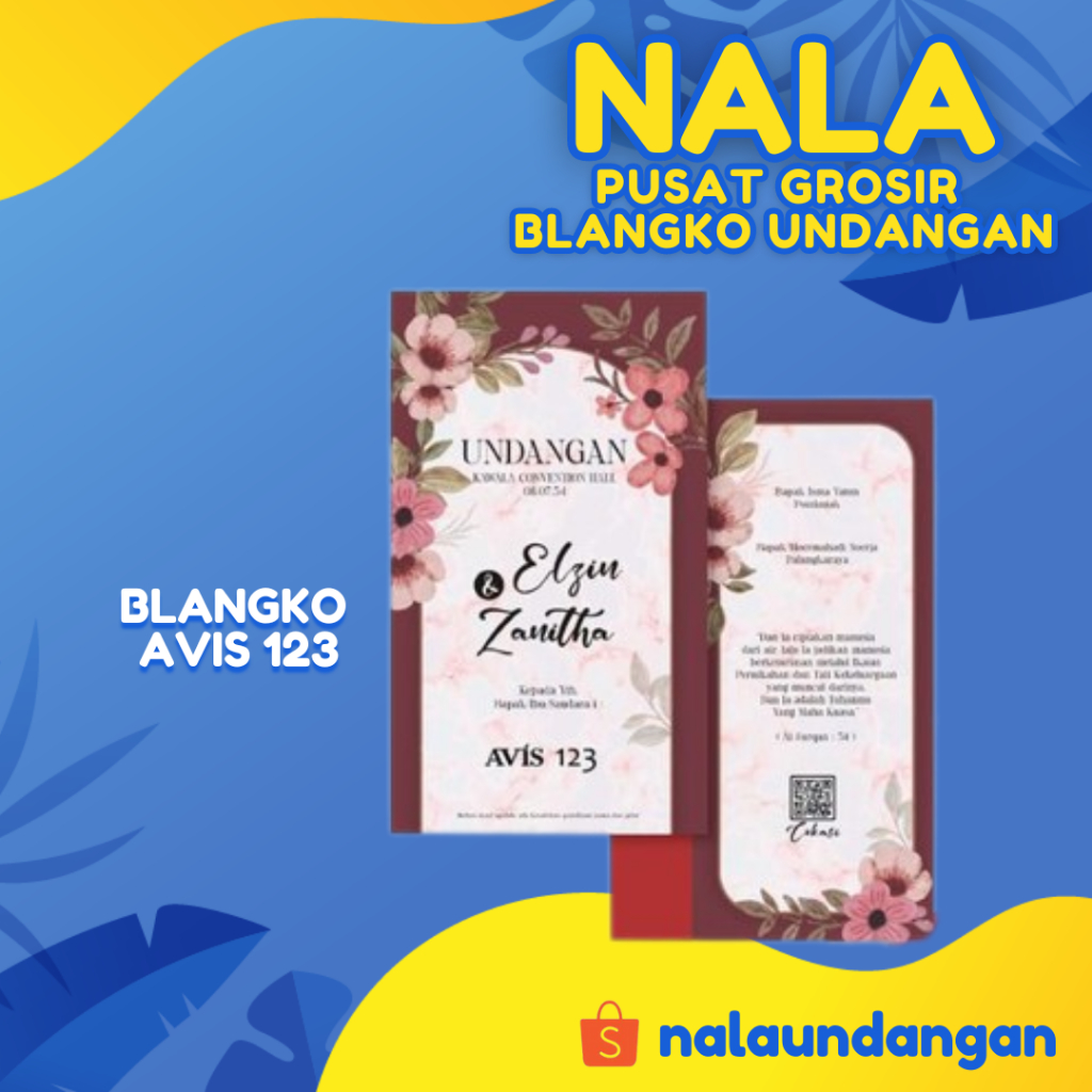 Jual Blangko Undangan Avis 123 | Kertas Undangan Kosong | Undangan ...