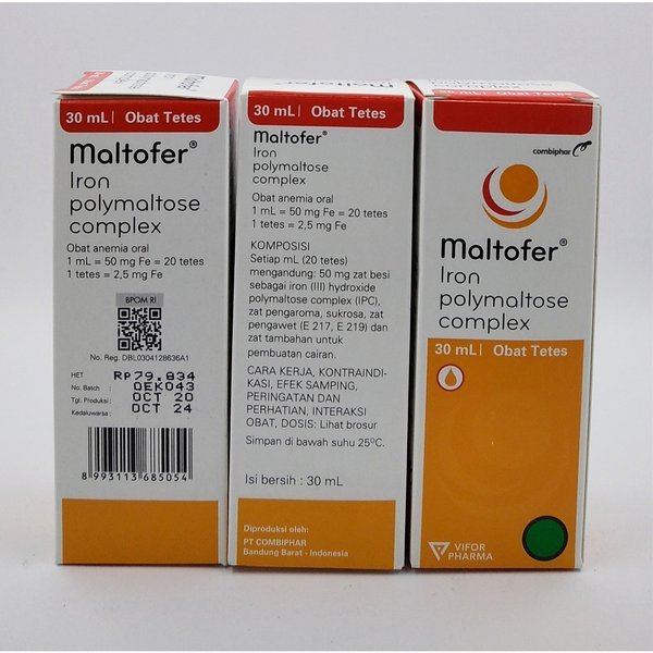 Jual Maltofer drops 30ml suplemen zat besi anemia | Shopee Indonesia