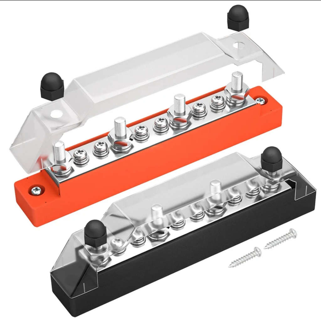 Jual Terminal Bus Bar Battery Power 12V Distribution Block Car Terminal ...