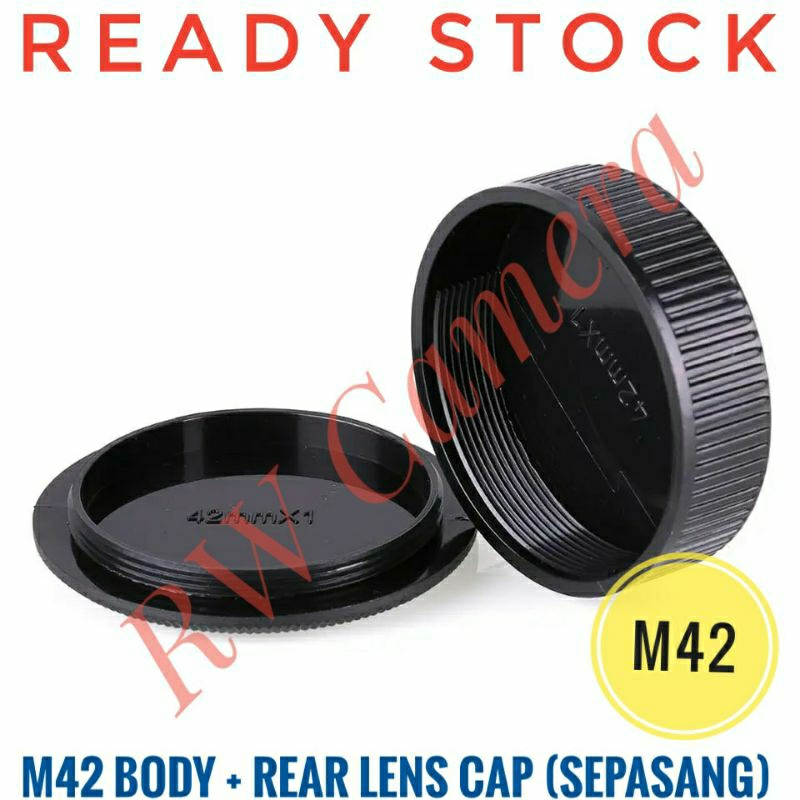Jual M42 Body plus Rear Lens Cap Tutup Bodi Lensa Belakang M-42 Zenit ...