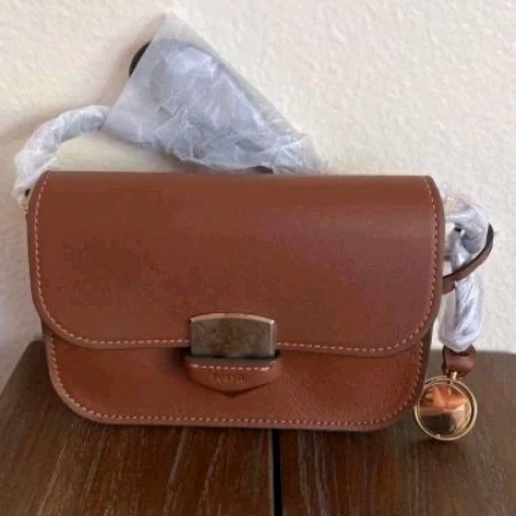 Lennox Half Flap Bag - Chocolate