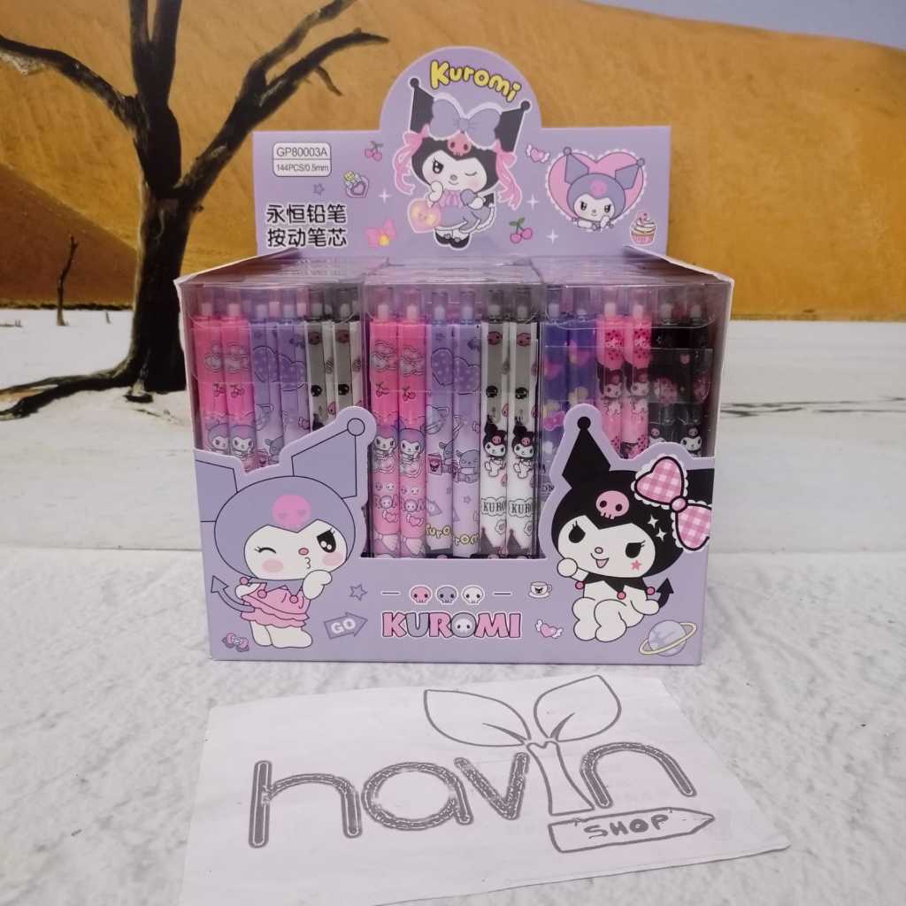 Jual (12 pc) PENCIL ABADI HAPUS KLIK CETEK PENSIL ERASABLE SANRIO ...