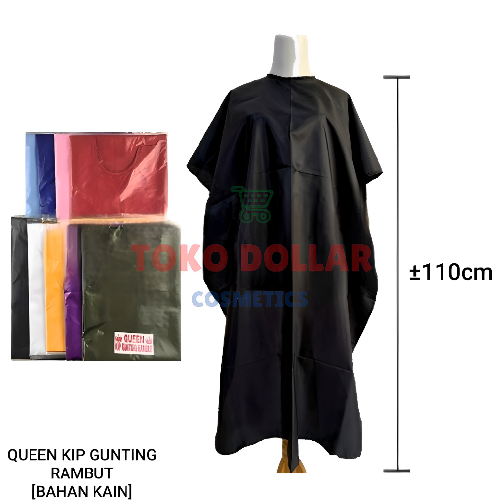 Jual Queen Cape Kip Jubah Kain Warna GUNTING Potong RAMBUT Barber Salon