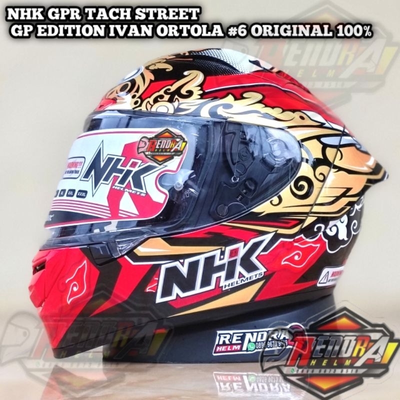 Jual Helm NHK GPR TECH STREET MOTIF GP IVAN ORTOLA#6 ORIGINAL100 ...
