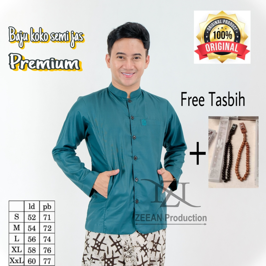 Jual Zeean Produktion Baju Muslim Koko Pria Dewasa Haibah Terompah ...