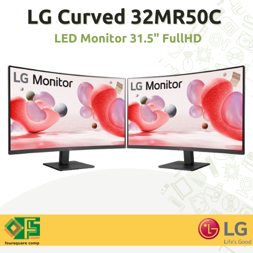 Jual LG 32MR50C LED Monitor 32 Inch Curved FullHD 100Hz Freesync Resmi