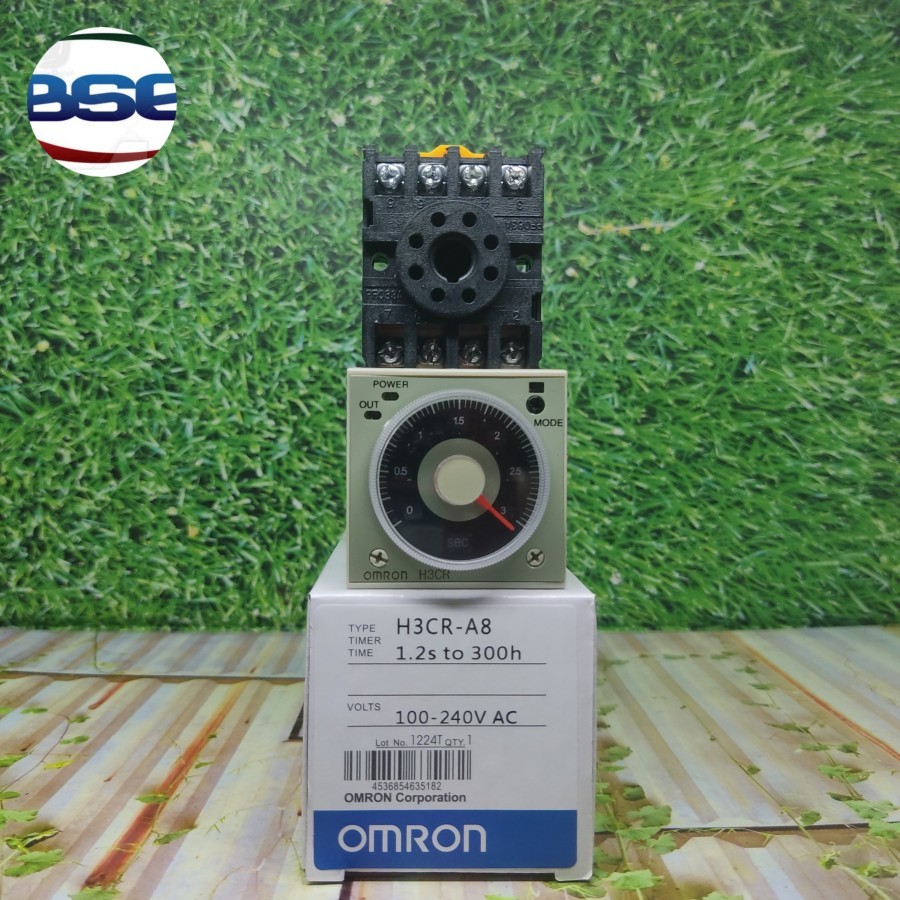 Jual Timer Omron H3CR A8 / 220 AC 8 Pin + socket H3crA8 Shopee