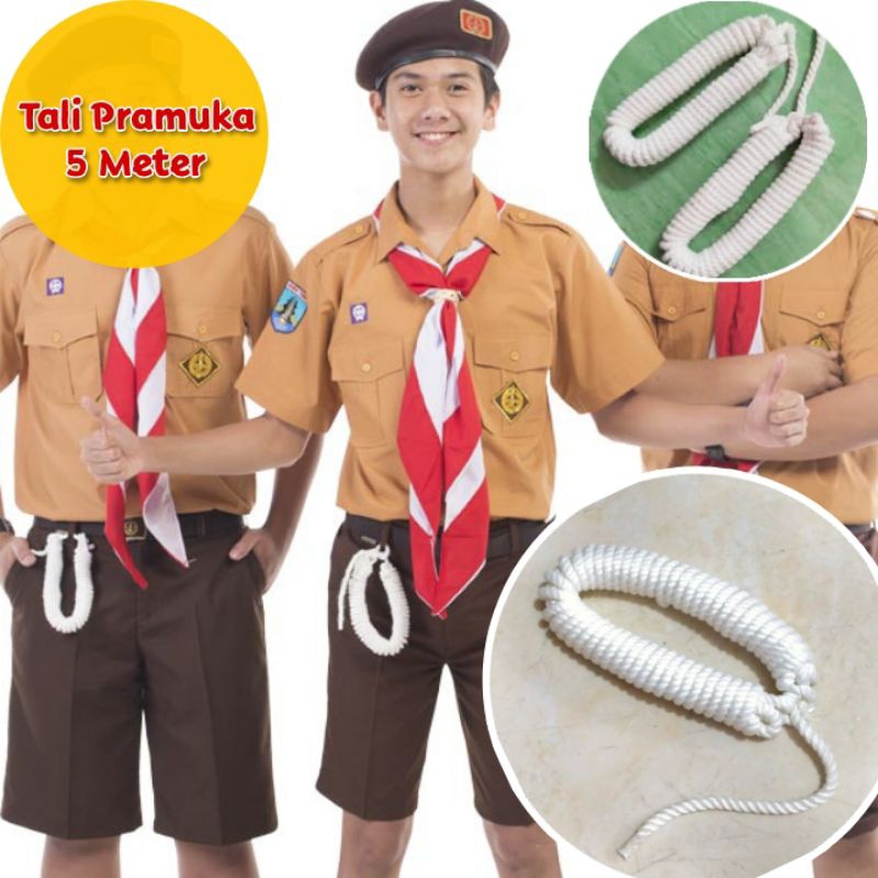 Jual 6 Pcs Tali Pramuka 5 Meter / Tambang Marlon Nylon Koor Kur 5m